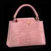 Replica Louis Vuitton LV Women Capucines MM Handbag Pink Crocodilien Brillant Savoir Faire