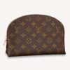 Replica Louis Vuitton LV Women Cosmetic Pouch GM Coated Canvas Cowhide Leather