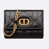 Replica Dior Women CD Miss Caro Micro Bag Black Macrocannage Lambskin