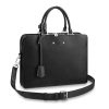 Replica Louis Vuitton LV Men Armand Briefcase Taurillon Leather-Black