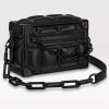 Replica Louis Vuitton LV Unisex Mini Soft Trunk Bag Black Puffy Damier Soft Calf