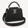Replica Louis Vuitton LV Women Capucines BB Handbag Black Taurillon Cowhide Leather