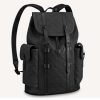 Replica Louis Vuitton LV Unisex Christopher MM Backpack Black Taurillon Cowhide Leather