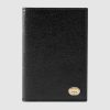Replica Gucci GG Men Soft Leather Passport Case in Black Soft Leather