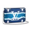 Replica Louis Vuitton LV Women LV Escale Pochette Double Zip-Blue