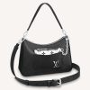 Replica Louis Vuitton LV Women Marelle Handbag Quartz Black Epi Grained Cowhide Canvas