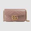Replica Gucci GG Women GG Marmont Matelassé Leather Super Mini Bag