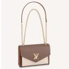Replica Louis Vuitton LV Women Mylockme Chain Bag Smokey Brown Soft Grained Calfskin