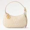 Replica Louis Vuitton LV Women Mini Moon Cream Monogram Empreinte Embossed Supple Grained Cowhide Leather