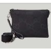 Replica Gucci Unisex Jumbo GG Medium Messenger Bag Black Canvas Zip Closure