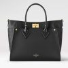 Replica Louis Vuitton LV Women On My Side GM Handbag Black Calf Leather Perforated Calf