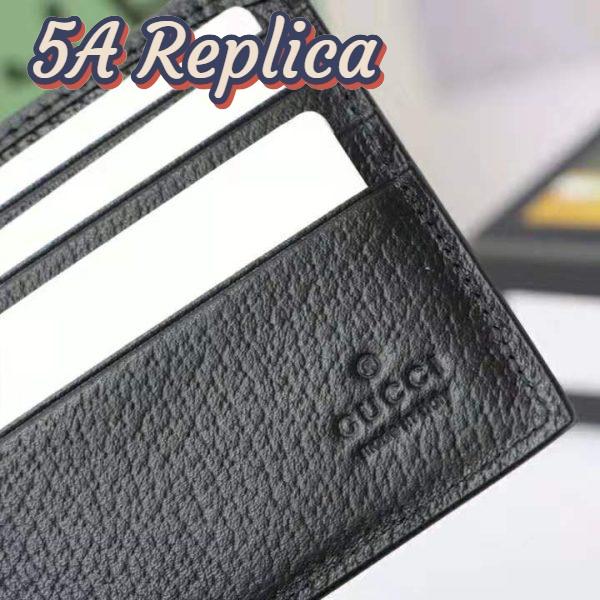 Replica Gucci GG Men GG Marmont Leather Bi-Fold Wallet in Black in Calfskin Leather 7