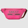 Replica Gucci GG Unisex Gucci Print Leather Belt Bag
