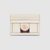 Replica Gucci GG Unisex Ophidia Card Case in Leather with Blue and Red House Web