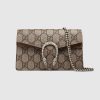 Replica Gucci GG Women Dionysus Super Mini Leather Bag GG Supreme Canvas