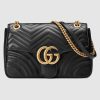 Replica Gucci GG Women GG Marmont Medium Matelassé Shoulder Bag in Matelassé Chevron Leather 5