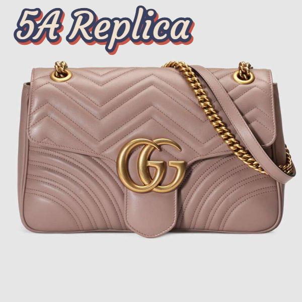 Replica Gucci GG Women GG Marmont Medium Matelassé Shoulder Bag in Matelassé Chevron Leather