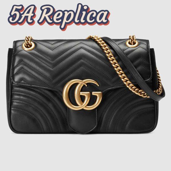 Replica Gucci GG Women GG Marmont Medium Matelassé Shoulder Bag in Matelassé Chevron Leather 3