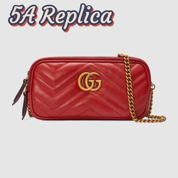 Replica Gucci GG Women GG Marmont Mini Chain Bag