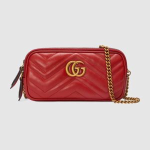 Replica Gucci GG Women GG Marmont Mini Chain Bag 2
