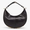 Replica Fendi Women FF Fendigraphy Small Black Python Leather Bag