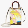 Replica Fendi Women Mini Sunshine Shopper FF Printed Fabric Mini Bag