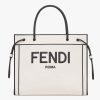 Replica Fendi Women Large Fendi Roma Shopper Undyed Canvas Shopper Bag