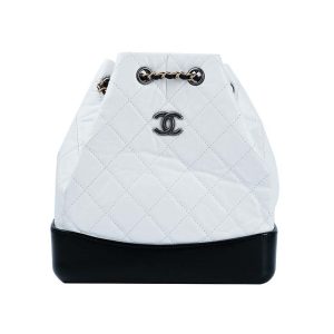 Replica Chanel Women Chanel’s Gabrielle 17 Small Hobo Bag in Calfskin Leather-Black and White