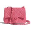 Replica Chanel Women Flap Bag Grained Calfskin & Lacquered Metal
