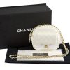 Replica Chanel Women Vanity Case in Grained Calfskin Leather-White