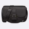 Replica Dior Unisex CD Gallop Bag Strap Black Grained Calfskin