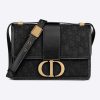 Replica Dior Women 30 Montaigne Bag Black Dior Oblique Jacquard