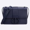 Replica Dior Women 30 Montaigne Bag in Ultramatte Grained Calfskin-Navy
