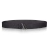 Replica Louis Vuitton LV Unisex LV Initiales 40mm Reversible Belt-Black 14