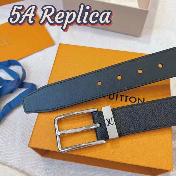 Replica Louis Vuitton LV Unisex LV Pont Neuf 35mm Belt Taiga Calf Leather 4