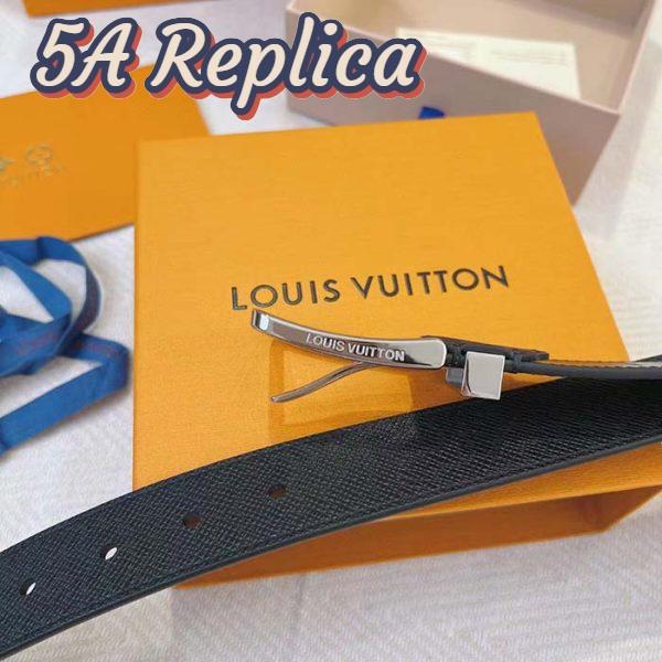 Replica Louis Vuitton LV Unisex LV Pont Neuf 35mm Belt Taiga Calf Leather 5