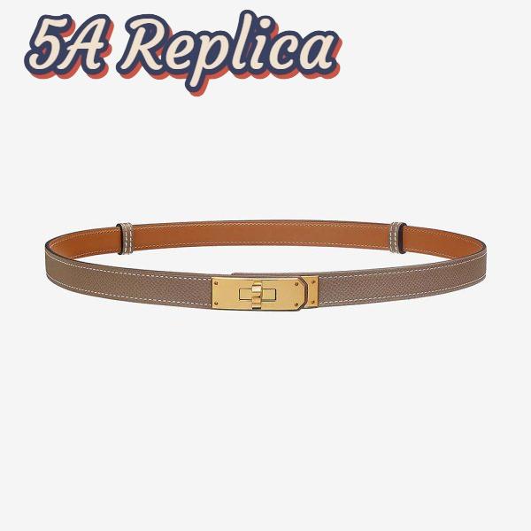 Replica Hermes Women Kelly Belt in Calfskin Leather 3