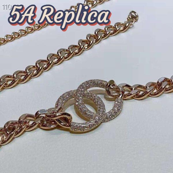 Replica Chanel Women Belt Metal & Strass Gold & Crystal 8