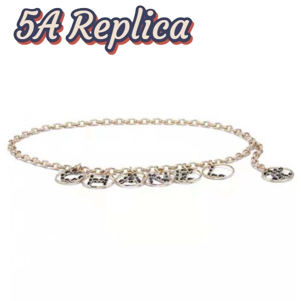 Replica Chanel Women Calfskin & Gold-Tone Metal Belt-Gold