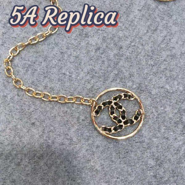 Replica Chanel Women Calfskin & Gold-Tone Metal Belt-Gold 8