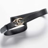 Replica Chanel Women Calfskin Gold-Tone Metal Glass Pearls Strass & Resin Belt-Black 9