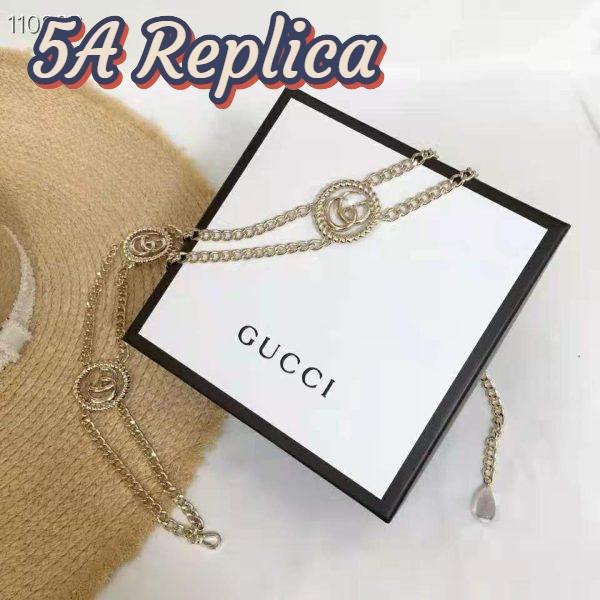 Replica Gucci GG Women Chain Belt with Torchon Double G 1.5 cm Width 7