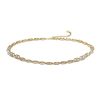 Replica Chanel Women Metal Glass Pearls & Calfskin Gold Pearly White & Black Belt 18