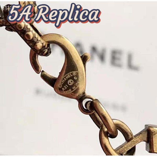 Replica Chanel Women Metal & Strass Gold & Crystal Belt 13