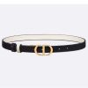 Replica Dior CD Unisex 30 Montaigne Reversible Belt Black Ethereal Pink Smooth Calfskin 20 MM Width 13