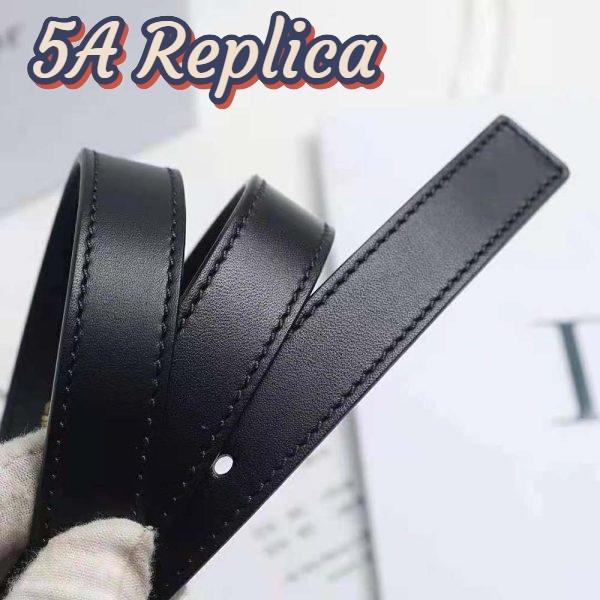 Replica Dior Women D-Fence Belt Black Smooth Calfskin 30 MM 7
