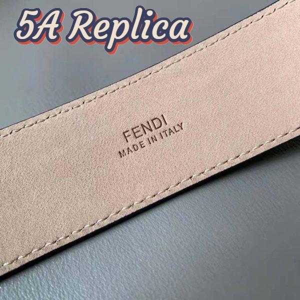 Replica Fendi Men White Leather Belt 11