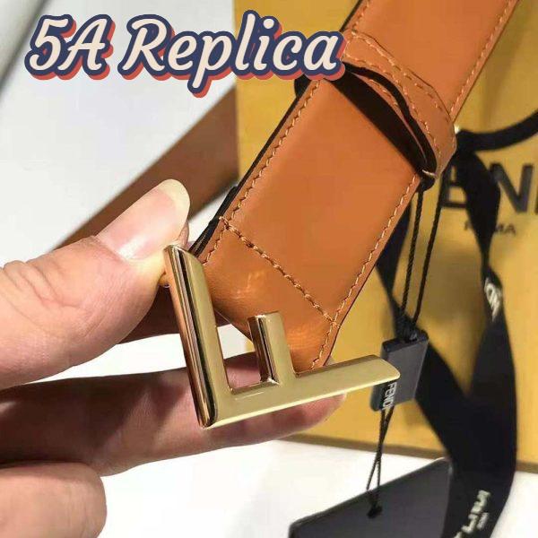 Replica Fendi Women Brown Leather Belt 3