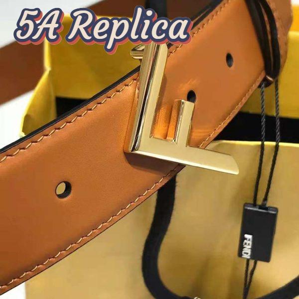 Replica Fendi Women Brown Leather Belt 6