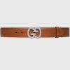 Replica Gucci GG Unisex GG Marmont Embossed Leather Belt Double G Buckle 4 Cm Width 15